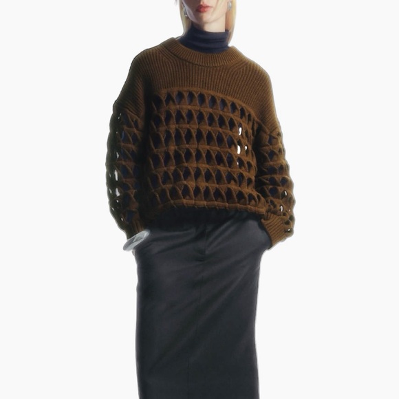 NWT COS Open Knit Wool Sweater - Picture 9 of 9